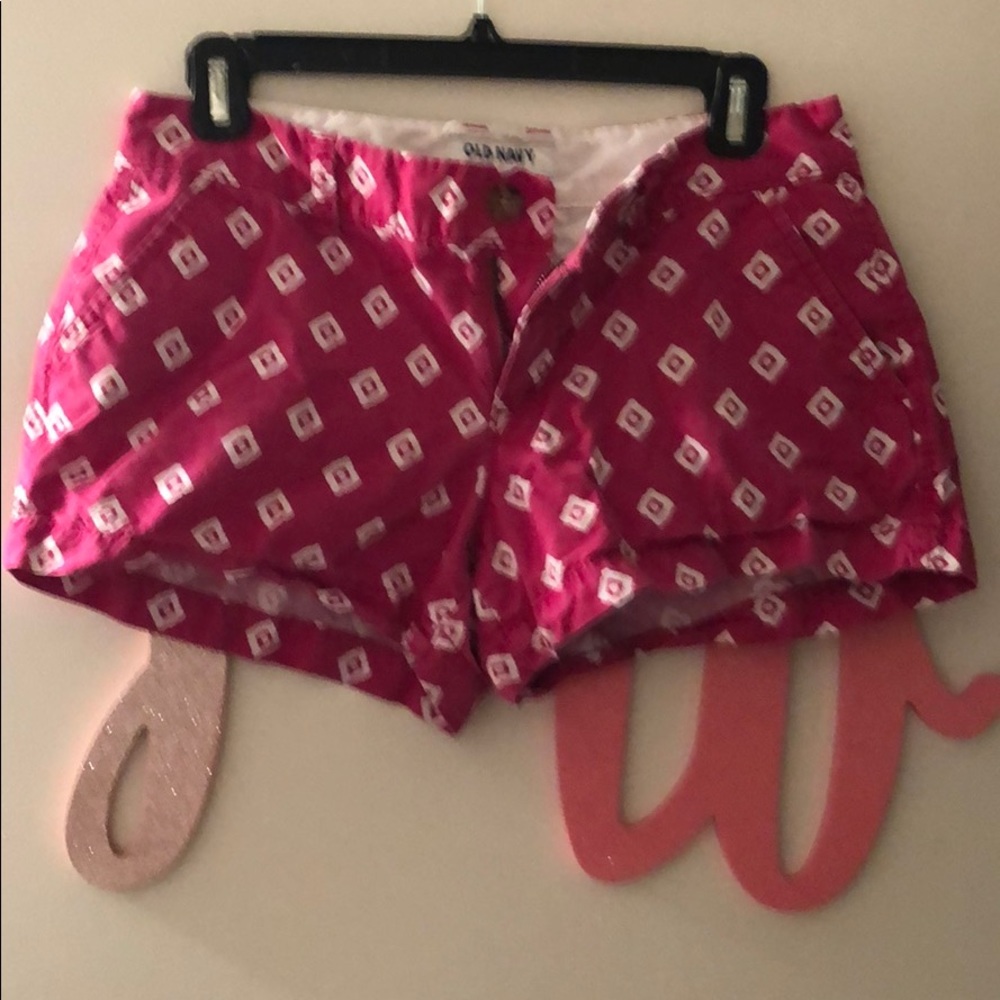 Pink & White Shorts